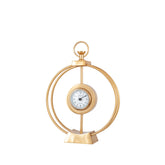 Gold Metal Framed Standing Clock